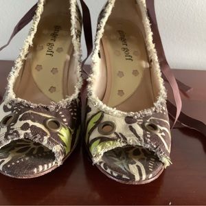 Ginger Goff heels 10 EUC Ginger G